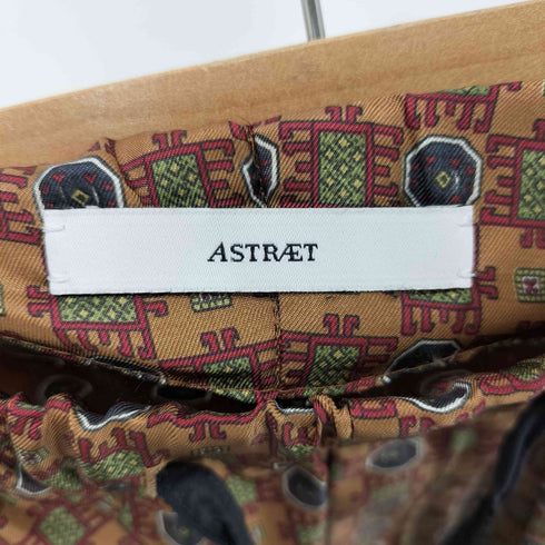 アストラット ASTRAET 総柄 サテンパンツ レディース JPN:0