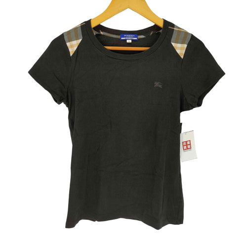 バーバリーブルーレーベル BURBERRY BLUE LABEL チェック切替 Tシャツ レディース EUR:38