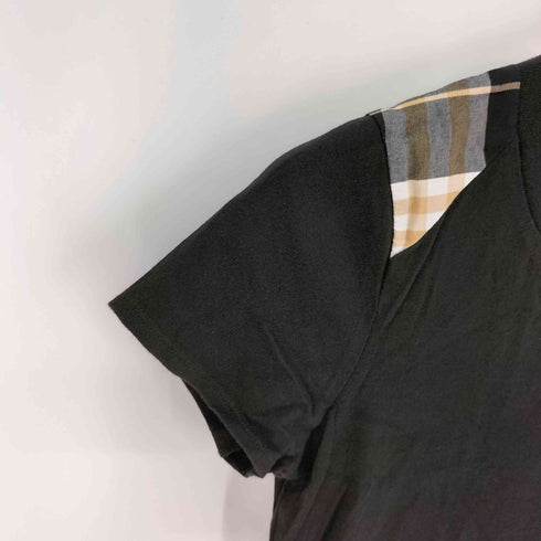 バーバリーブルーレーベル BURBERRY BLUE LABEL チェック切替 Tシャツ レディース EUR:38