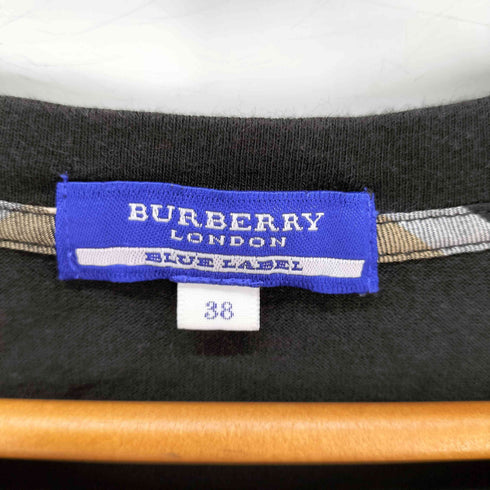 バーバリーブルーレーベル BURBERRY BLUE LABEL チェック切替 Tシャツ レディース EUR:38
