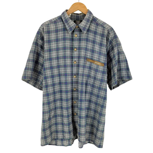 OS Trachten ジッパーポケット コットン チェックシャツ メンズ XL
