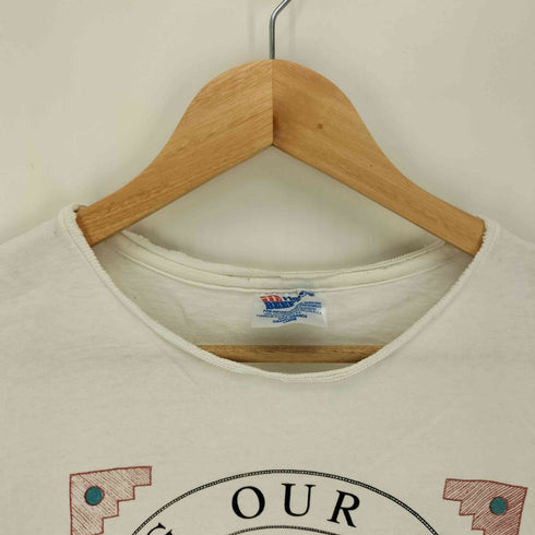 ヘインズ Hanes 90-00S USA製 Storyteller Doll プリント クルーネック Tシャツ メンズ import:L