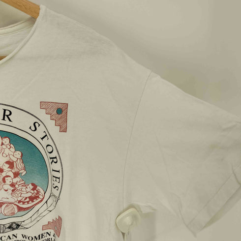 ヘインズ Hanes 90-00S USA製 Storyteller Doll プリント クルーネック Tシャツ メンズ import:L