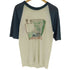 ALFRED S DEVITA シングルステッチ プリント ラグランスリーブ 五分袖 Tシャツ メンズ