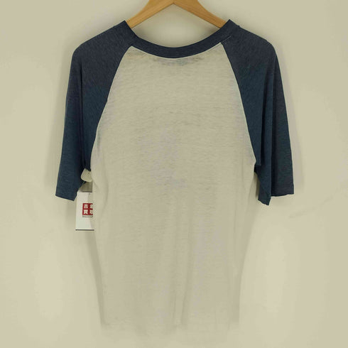 ALFRED S DEVITA シングルステッチ プリント ラグランスリーブ 五分袖 Tシャツ メンズ