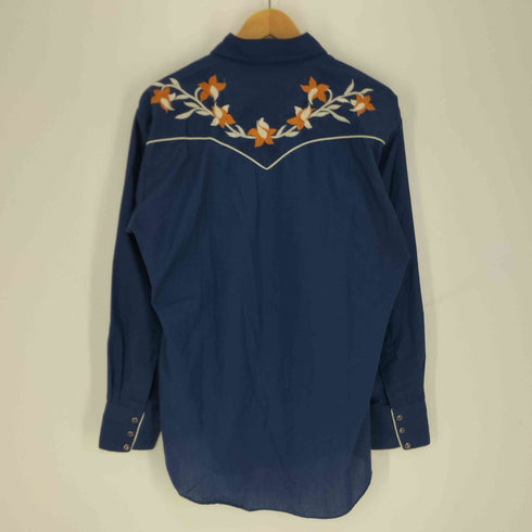 モンゴメリーワード MONTGOMERY WARD 花柄刺繍 L/S ウエスタンシャツ メンズ 34