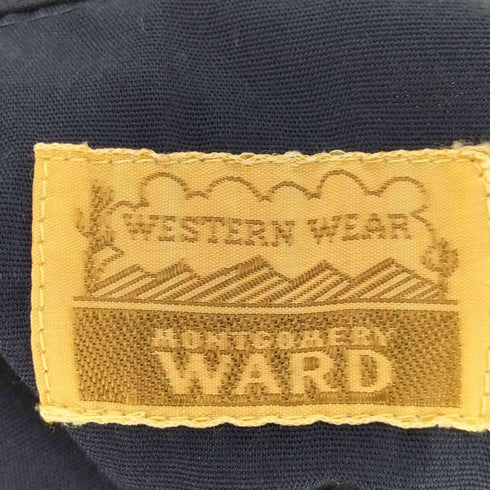 モンゴメリーワード MONTGOMERY WARD 花柄刺繍 L/S ウエスタンシャツ メンズ 34