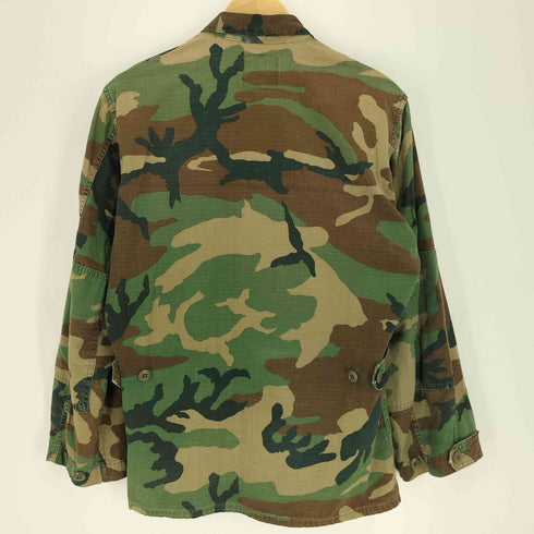 ユーエスアーミー U.S. ARMY 70-80S SELMA APPAREL 社製 リップストップ ワッペン ウッドランドカモ BDU ミリタリー ジャケット メンズ S-R