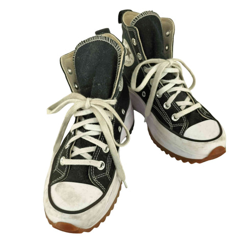 コンバース CONVERSE RUN STAR HIKE BLACK HI CUT レディース JPN:23.5