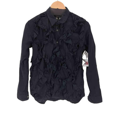コムデギャルソンオムプリュス COMME des GARCONS HOMME PLUS AD2015 フリルデザインシャツ メンズ XS