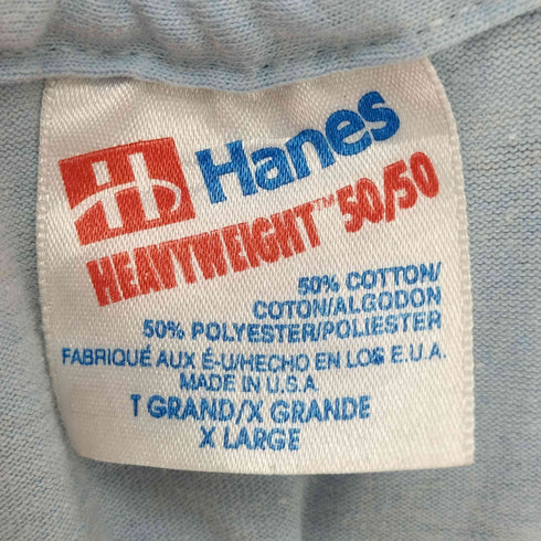 ヘインズ Hanes 90S USA製 プリント S/S クルーネック Tシャツ メンズ import:XL