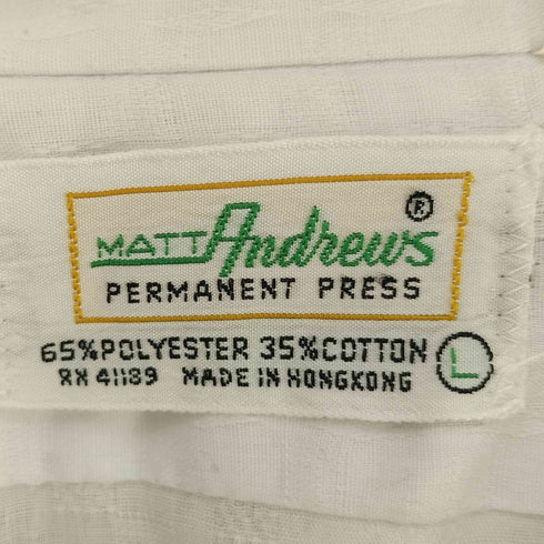 70-80S MATT ANDREWS デカ襟 ジャガード レギュラーカラー L/S シャツ メンズ import:L