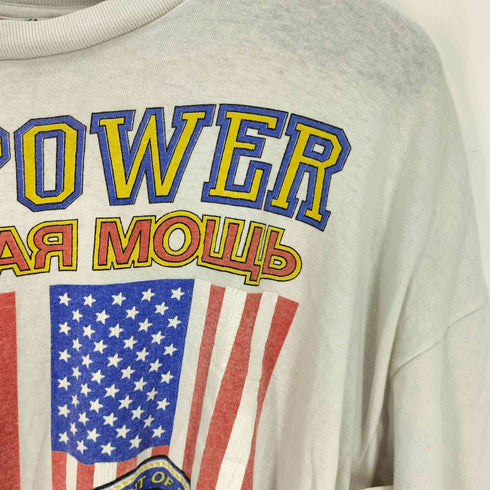 シグナル SIGNAL 80S USA製 ノーフォーク海軍基地 エンブレム プリント S/S クルーネック Tシャツ メンズ import:XL