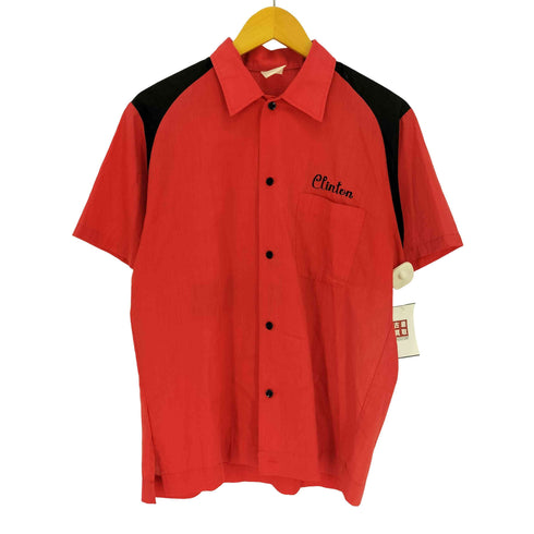 CLINTON BRIANS BOWLAWAY プリント S/S ボウリング シャツ メンズ