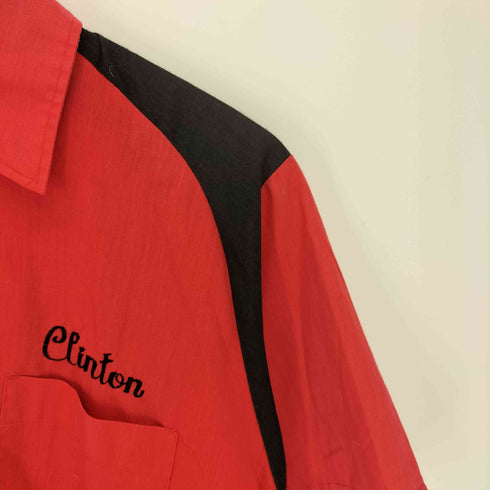 CLINTON BRIANS BOWLAWAY プリント S/S ボウリング シャツ メンズ