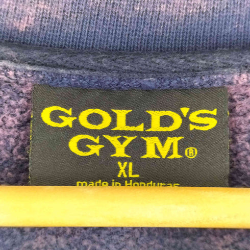 後染め フロッキープリント クルーネック スウェット メンズ import:XL