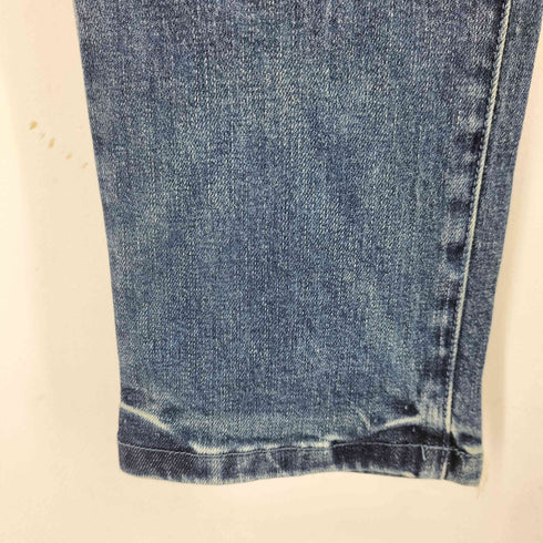 bleu noir スタッズデザイン ダメージ加工 ジップフライ デニムパンツ メンズ UK:34-35