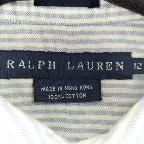 ラルフローレン RALPH LAUREN SKINNY FIT スモールポニー刺繍 ストライプ オックスフォードシャツ メンズ 12