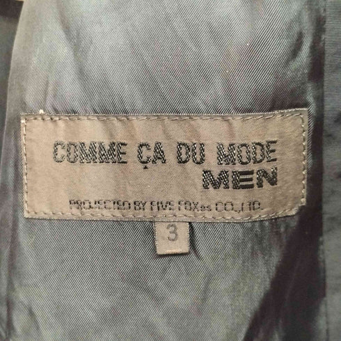 コムサデモードメン COMME CA DU MODE MEN ニット切替 スタンドカラー ジップアップ ブルゾン メンズ JPN:3