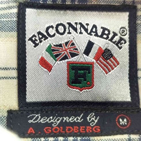 ファソナブル FACONNABLE チェック ボタンダウン S/S シャツ メンズ JPN:M