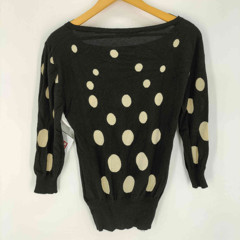 ジョンガリアーノ JOHN GALLIANO カシミヤ混 ドットニット レディース import:XS