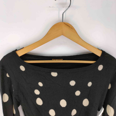 ジョンガリアーノ JOHN GALLIANO カシミヤ混 ドットニット レディース import:XS