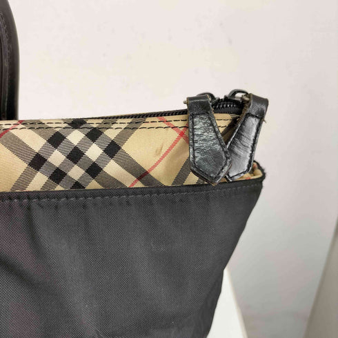 バーバリーブルーレーベル BURBERRY BLUE LABEL 裏地ノバチェック ナイロン トートバッグ レディース