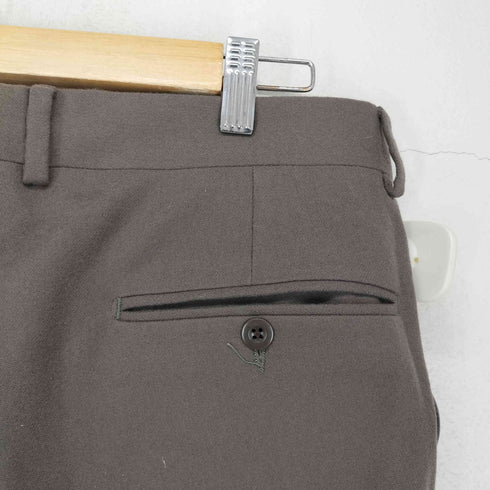 BATTISTONI 片爪 YKK 2タックウールスラックス メンズ 52