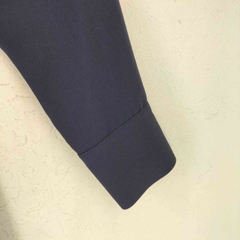 ザラ ZARA サイドギャザー ハーフジップ シャツワンピース レディース import:L