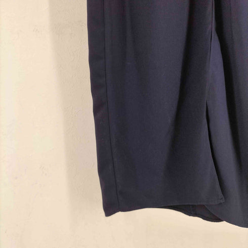ザラ ZARA サイドギャザー ハーフジップ シャツワンピース レディース import:L