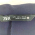 ザラ ZARA サイドギャザー ハーフジップ シャツワンピース レディース import:L