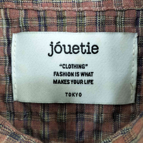 ジュエティ jouetie ギンガムチェック フリルレースシャツ レディース M