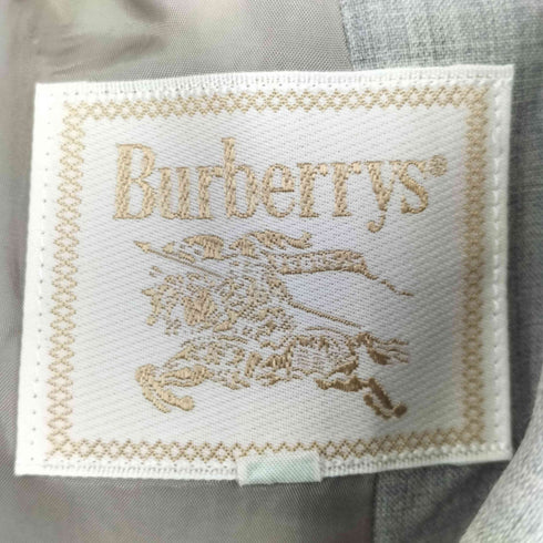バーバリーズ BURBERRYS ウール ピークドラペル 金ボタン 背抜き ダブル テーラードジャケット レディース JPN:9号