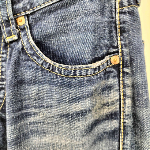 リーバイス Levis 00S 902 ボタン裏 359刻印 クロップド ボタンフライ デニム パンツ レディース W29 L32