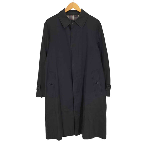 バーバリーブラックレーベル BURBERRY BLACK LABEL 裏地ノバチェック 比翼ステンカラーコート レディース