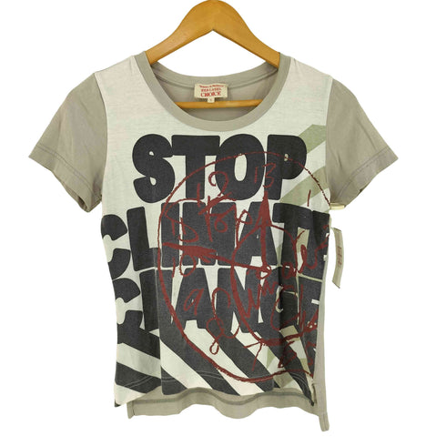 ヴィヴィアンウエストウッドレッドレーベル Vivienne Westwood RED LABEL CHOICE 英字プリントTシャツ Y2K レディース 1