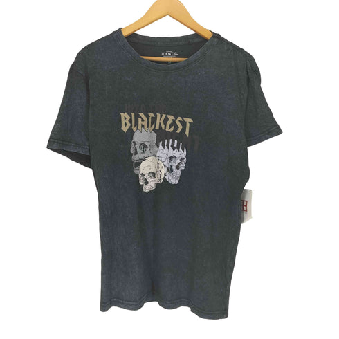 IDENTIC スカルプリント クルーネックTシャツ メンズ JPN:M