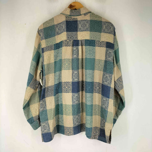アルフレッドダナー ALFRED DUNNER 総柄 ジャガード L/S シャツ レディース 16W