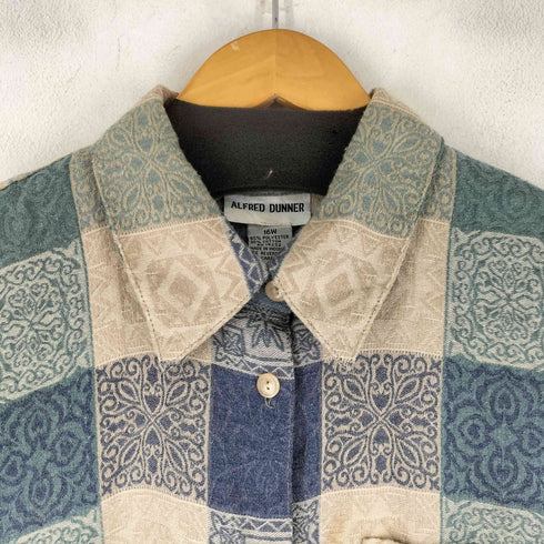アルフレッドダナー ALFRED DUNNER 総柄 ジャガード L/S シャツ レディース 16W