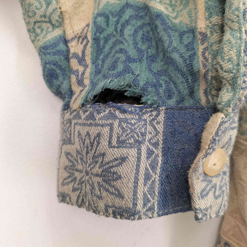 アルフレッドダナー ALFRED DUNNER 総柄 ジャガード L/S シャツ レディース 16W