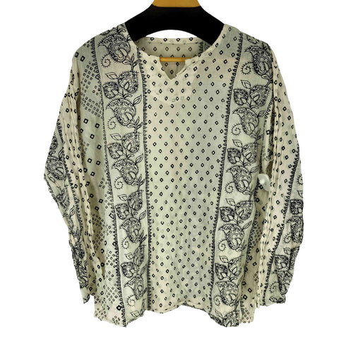ペイズリー L/S カットソー メンズ