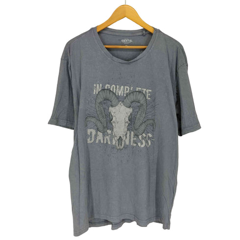 IDENTIC ラムスカルプリント クルーネックTシャツ メンズ JPN:XL