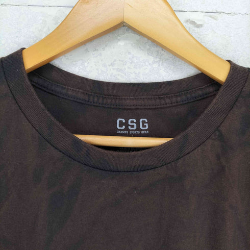 CSG タイダイ染 ビッグサイズ クルーネックTシャツ メンズ 4XL