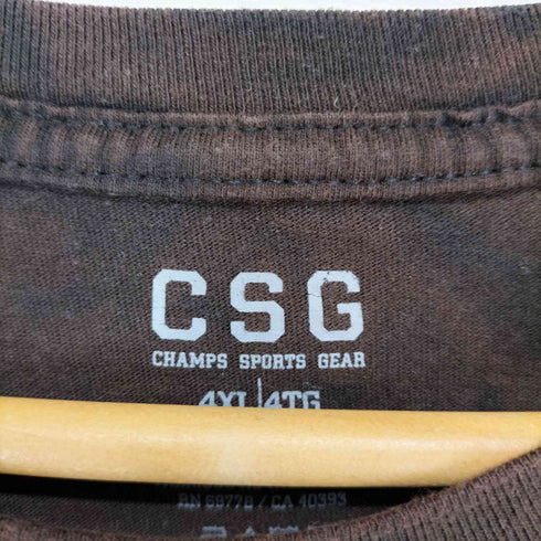 CSG タイダイ染 ビッグサイズ クルーネックTシャツ メンズ 4XL