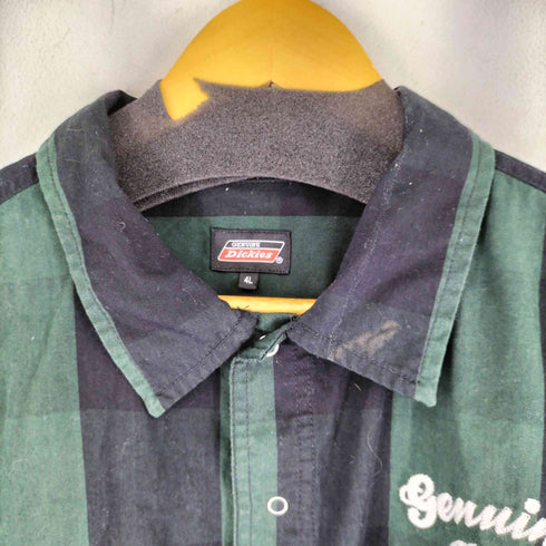 ディッキーズ Dickies S/S チェックシャツ スナップボタン メンズ 4L