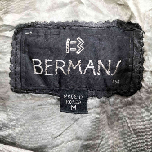 BERMAN レザーダブルライダースジャケット レディース JPN:M