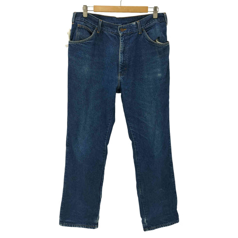 ディッキーズ Dickies 90-00 OLD 裏地チェック ワイド ストレート デニム パンツ メンズ 36x34