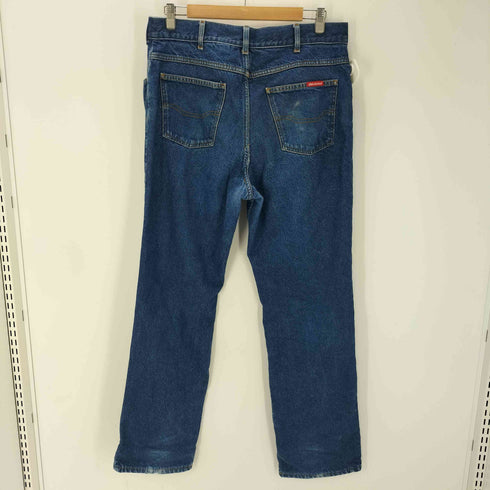 ディッキーズ Dickies 90-00 OLD 裏地チェック ワイド ストレート デニム パンツ メンズ 36x34