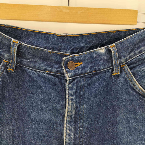 ディッキーズ Dickies 90-00 OLD 裏地チェック ワイド ストレート デニム パンツ メンズ 36x34