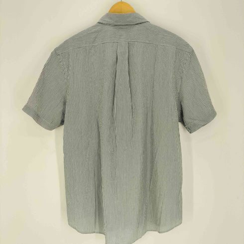 ポロラルフローレン POLO RALPH LAUREN CLASSIC FIT GUARANTEED TO WRINKLE ストライプ S/S シャツ メンズ import:XL